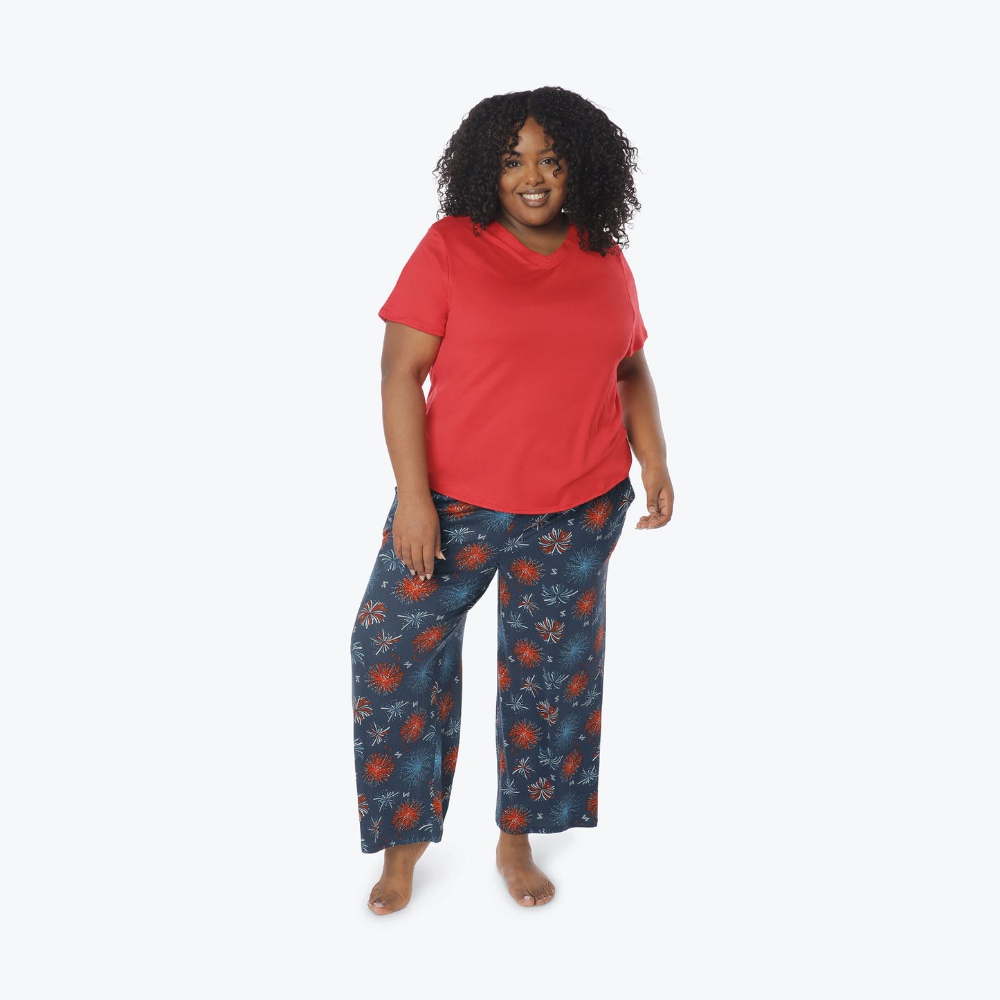 Boomerang Relaxed Tee & Cropped Pants Set