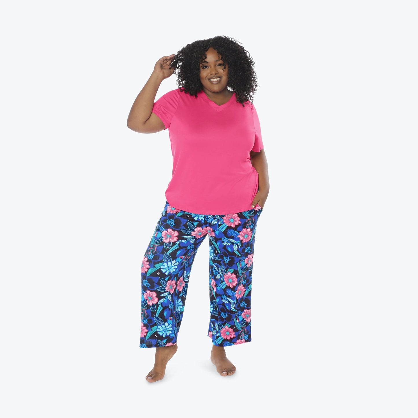 Boomerang Relaxed Tee & Cropped Pants Set