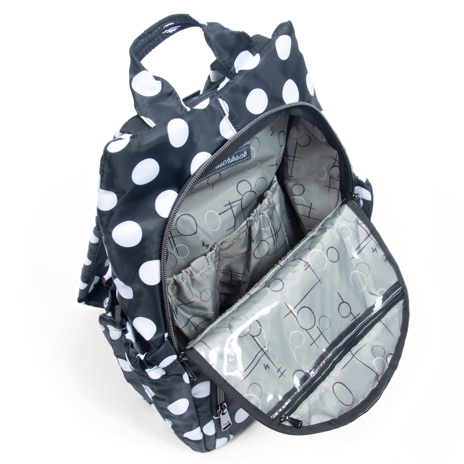 Hatchback 3 Backpack - BLACK LARGE DOT - Hatchback3_BlackLGDot_05