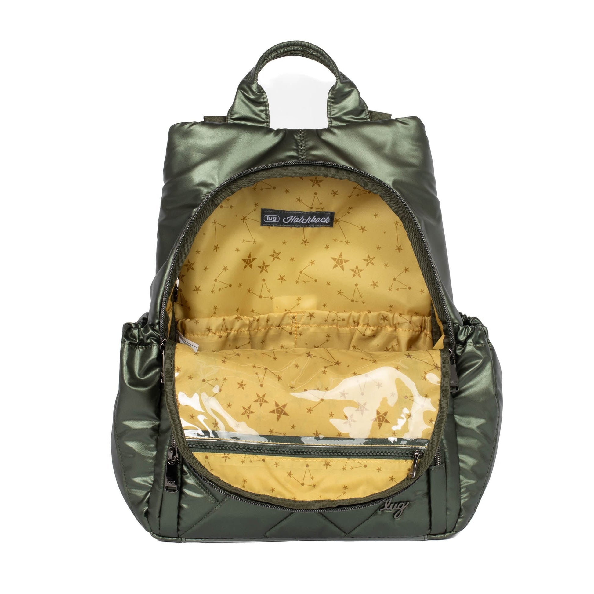 Hatchback 3 Backpack - METALLIC OLIVE - Hatchback3_MetallicOlive_05