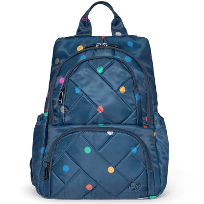 Hatchback 3 Backpack - MULTI DOTS NAVY - Hatchback3_MultiDotNavy_01