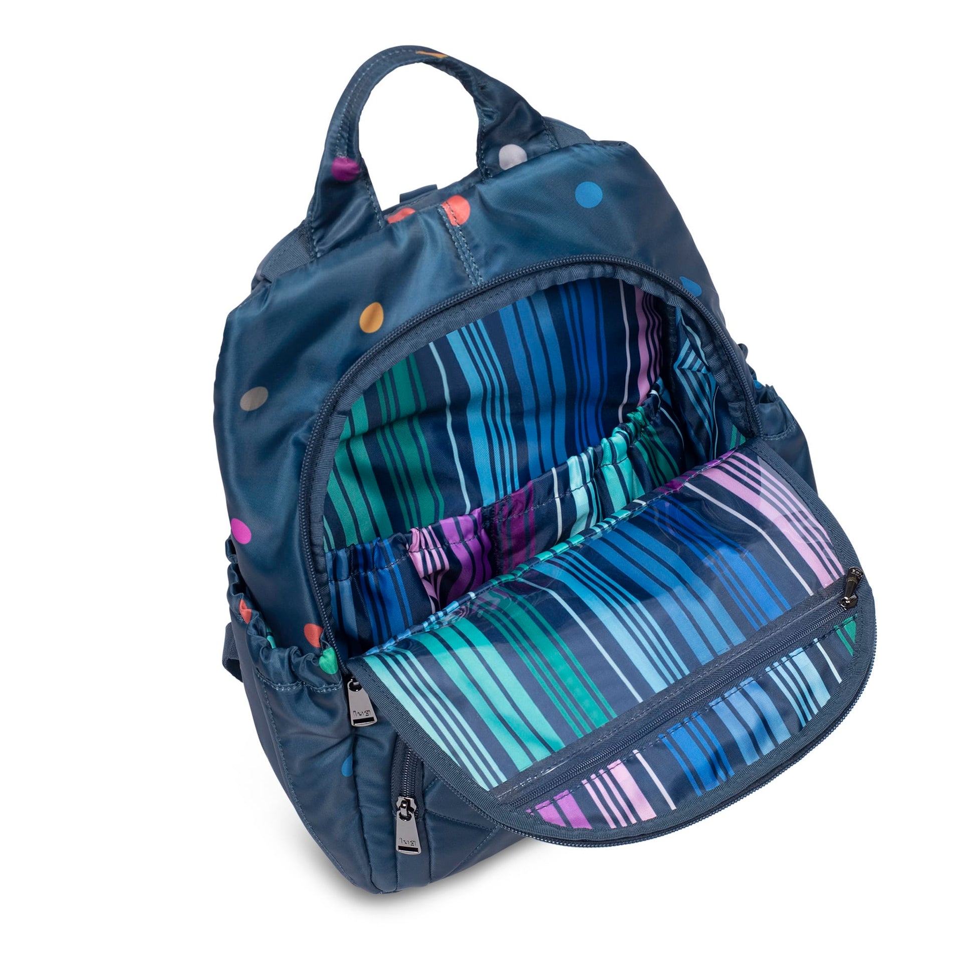 Hatchback 3 Backpack - MULTI DOTS NAVY - Hatchback3_MultiDotNavy_05