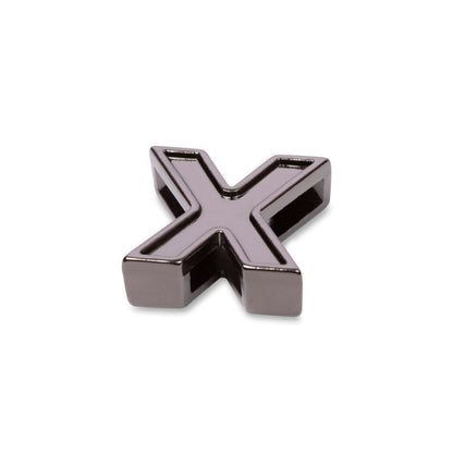 Lug Gunmetal Bag Charm - X - Lug_20Charms_X_02