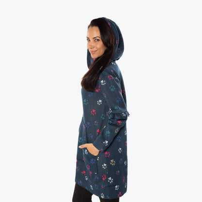 Peekaboo Sweater Fleece Tunic Hoodie