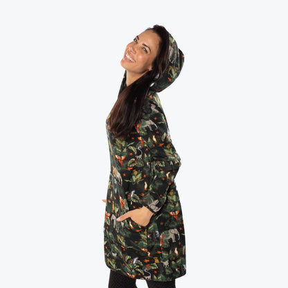 Peekaboo Sweater Fleece Tunic Hoodie