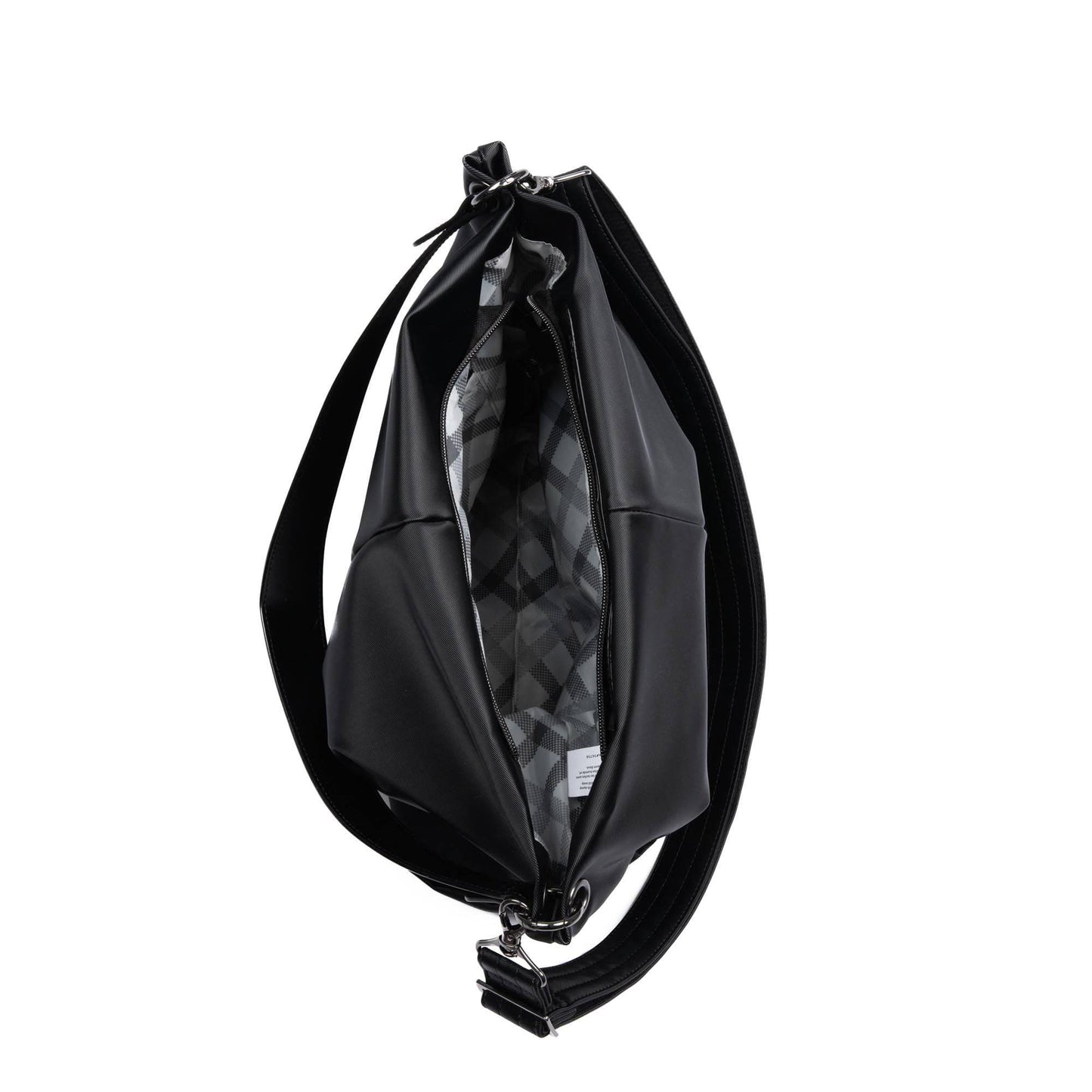 Plunge Satin Luxe VL Carry-All Crossbody Bag - BLACK - Plunge_SatinLuxe_Black_05