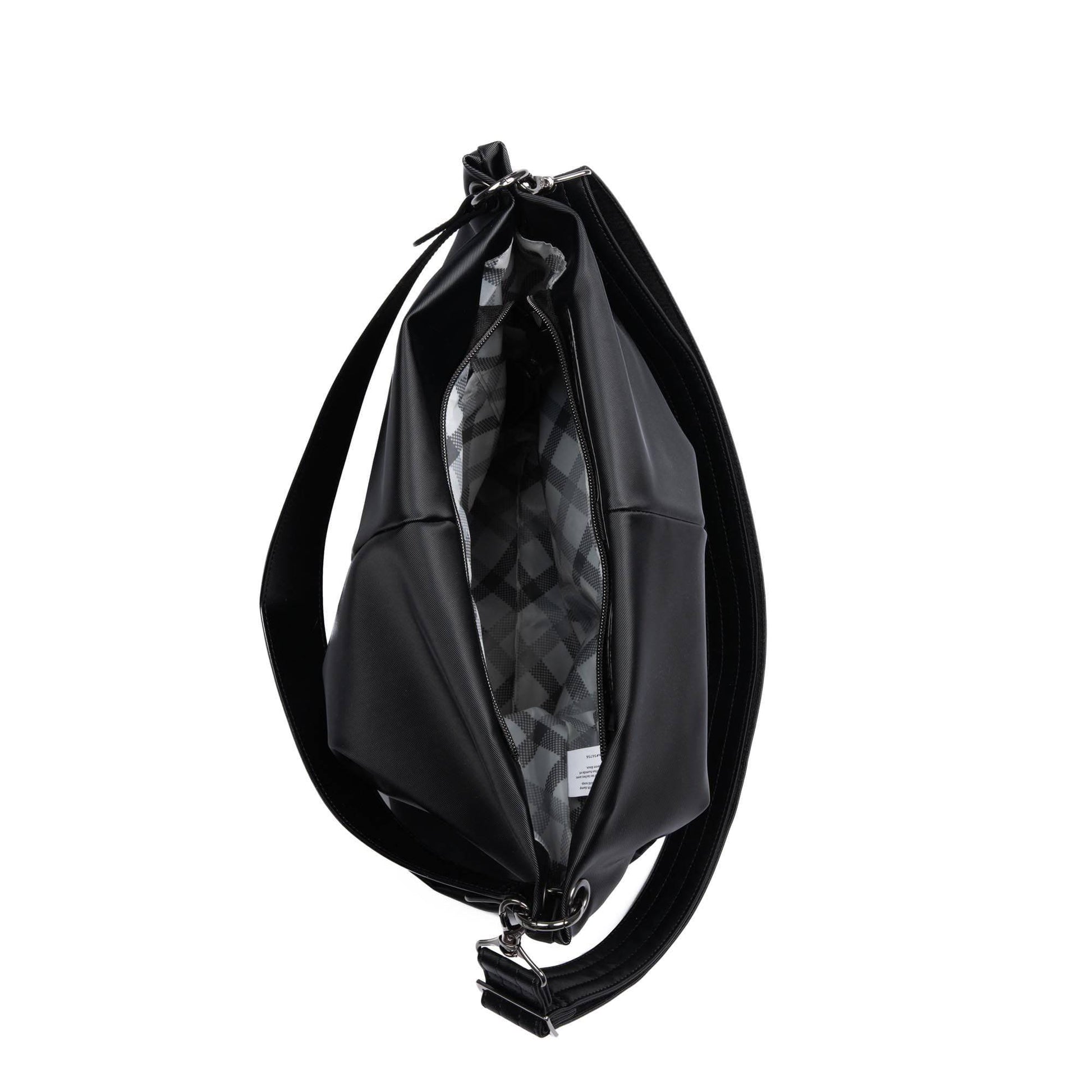 Plunge Satin Luxe VL Carry-All Crossbody Bag - BLACK - Plunge_SatinLuxe_Black_05