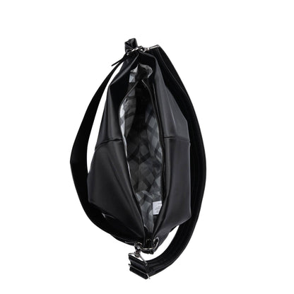Plunge Satin Luxe VL Carry-All Crossbody Bag - BLACK - Plunge_SatinLuxe_Black_05