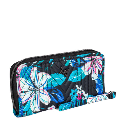 Straddle Wristlet RFID Wallet